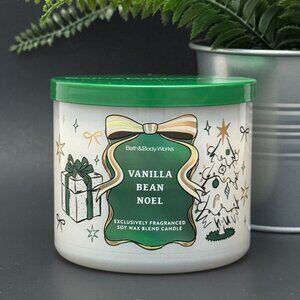 BBW Vanilla Bean Noel Bath & Body Works 3 Wick Candle